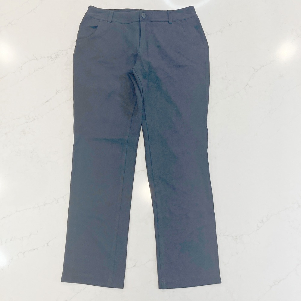 Duluth Trading Co‎ Ponte Knit Pants Womens 8 Black Stretch Pockets